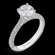 Engagement Ring in 18k Gold with Diamonds