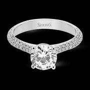 Engagement Ring in 18k Gold with Diamonds