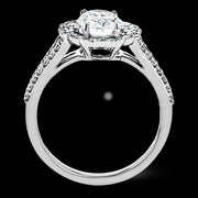 Engagement Ring in 18k Gold with Diamonds