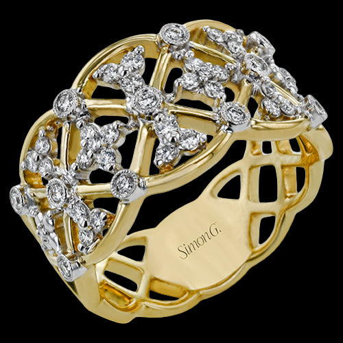 Right Hand Ring in 18k Gold with Diamonds