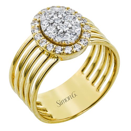 Right Hand Ring in 18k Gold with Diamonds