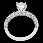 Engagement Ring in 18k Gold with Diamonds