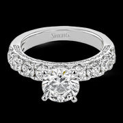 Engagement Ring in 18k Gold with Diamonds