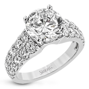Engagement Ring in 18k Gold with Diamonds