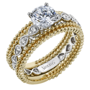 Wedding Set in 18k Gold with Diamonds
