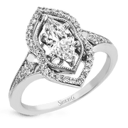 Engagement Ring in 18k Gold with Diamonds