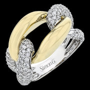 Right Hand Ring in 18k Gold with Diamonds