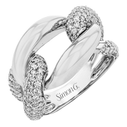 Right Hand Ring in 18k Gold with Diamonds