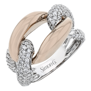 Right Hand Ring in 18k Gold with Diamonds