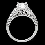 Engagement Ring in 18k Gold with Diamonds