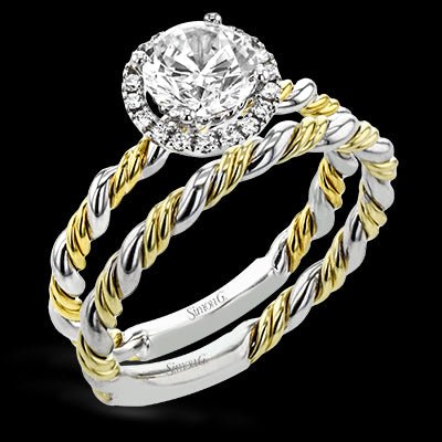Wedding Set in 18k Gold with Diamonds
