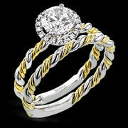 Wedding Set in 18k Gold with Diamonds
