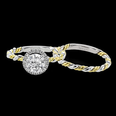 Wedding Set in 18k Gold with Diamonds