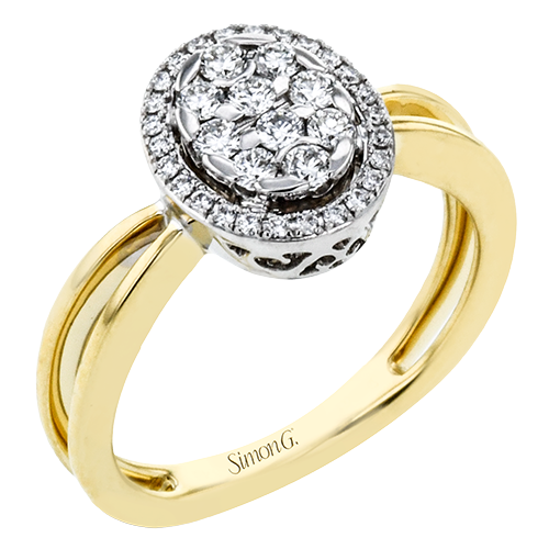 Right Hand Ring in 18k Gold with Diamonds