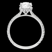 Engagement Ring in 18k Gold with Diamonds