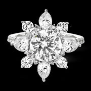 Engagement Ring in 18k Gold with Diamonds