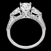 Engagement Ring in 18k Gold with Diamonds