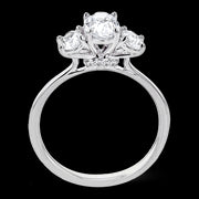 Engagement Ring in 18k Gold with Diamonds