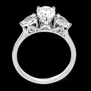 Engagement Ring in 18k Gold with Diamonds