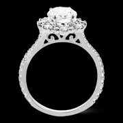 Engagement Ring in 18k Gold with Diamonds