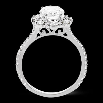 Engagement Ring in 18k Gold with Diamonds