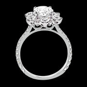 Engagement Ring in 18k Gold with Diamonds