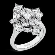 Right Hand Ring in 18k Gold with Diamonds