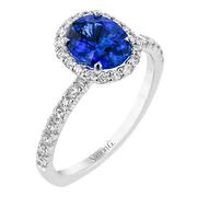 Color Ring in 18k Gold with Diamonds