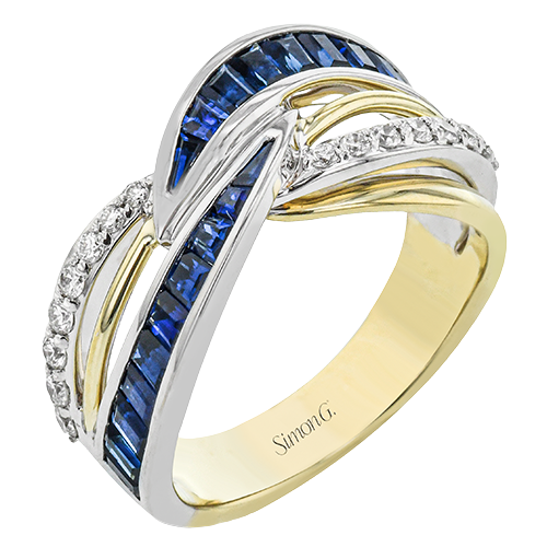 Color Ring in 18k Gold with Diamonds