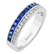 Color Ring in 18k Gold with Diamonds