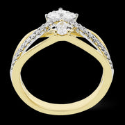 Right Hand Ring in 18k Gold with Diamonds
