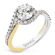 Engagement Ring in 18k Gold with Diamonds