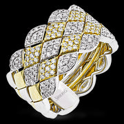 Right Hand Ring in 18k Gold with Diamonds