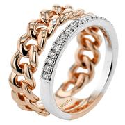 Right Hand Ring in 18k Gold with Diamonds