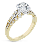 Engagement Ring in 18k Gold with Diamonds