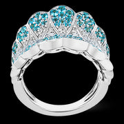 Color Ring in 18k Gold with Diamonds