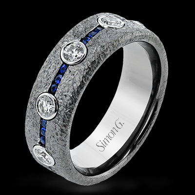 Men Ring in 14k Gold with Diamonds