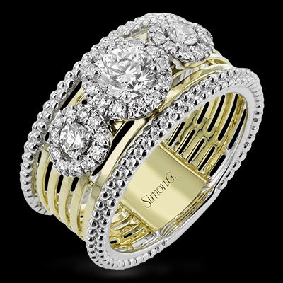 Right Hand Ring in 18k Gold with Diamonds