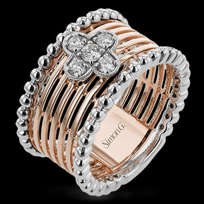 Right Hand Ring in 18k Gold with Diamonds