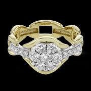Right Hand Ring in 18k Gold with Diamonds