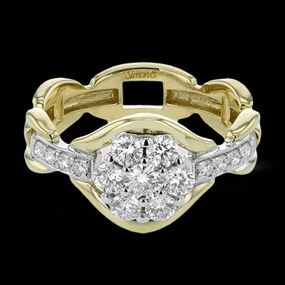 Right Hand Ring in 18k Gold with Diamonds