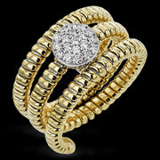 Right Hand Ring in 18k Gold with Diamonds