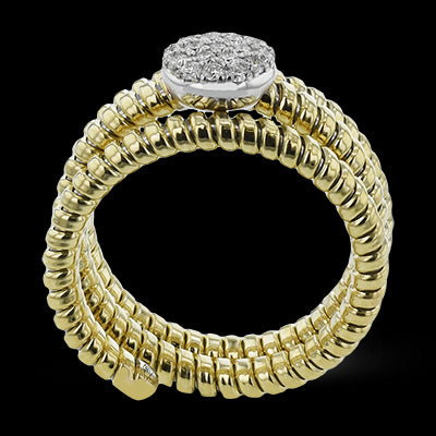 Right Hand Ring in 18k Gold with Diamonds