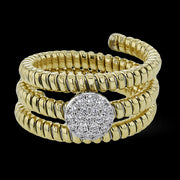 Right Hand Ring in 18k Gold with Diamonds