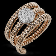 Right Hand Ring in 18k Gold with Diamonds