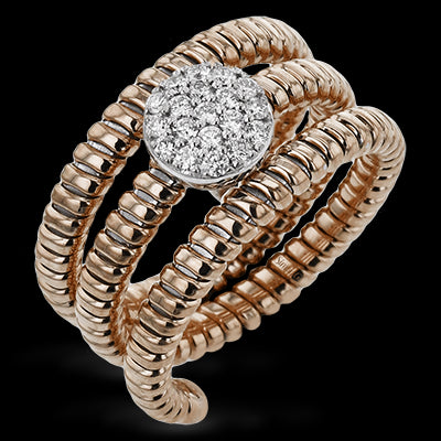 Right Hand Ring in 18k Gold with Diamonds