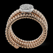 Right Hand Ring in 18k Gold with Diamonds