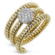 Right Hand Ring in 18k Gold with Diamonds