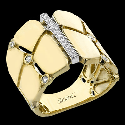 Right Hand Ring in 18k Gold with Diamonds
