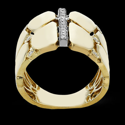 Right Hand Ring in 18k Gold with Diamonds